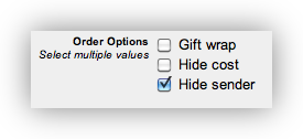 Screenshot: checkbox list custom field