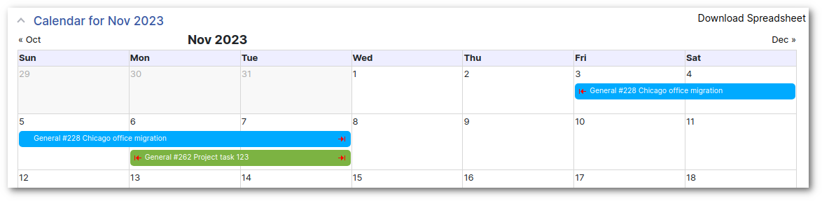 Calendar Multi-days Events